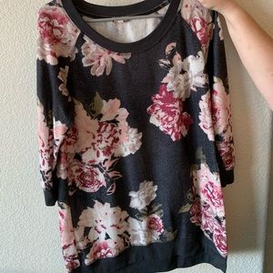 Floral sweater